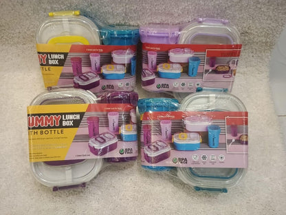Lunchbox with Bottle Leak Proof & BPA Perfect Lunchbox (Pack of 2)