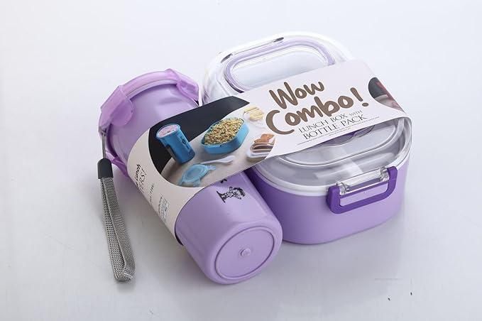 Lunchbox with Bottle Leak Proof & BPA Perfect Lunchbox (Pack of 2)
