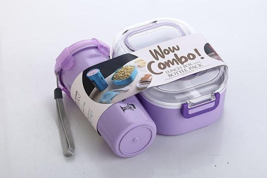 Lunchbox with Bottle Leak Proof & BPA Perfect Lunchbox (Pack of 2)